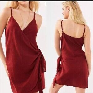 Faithfull mini wrap dress